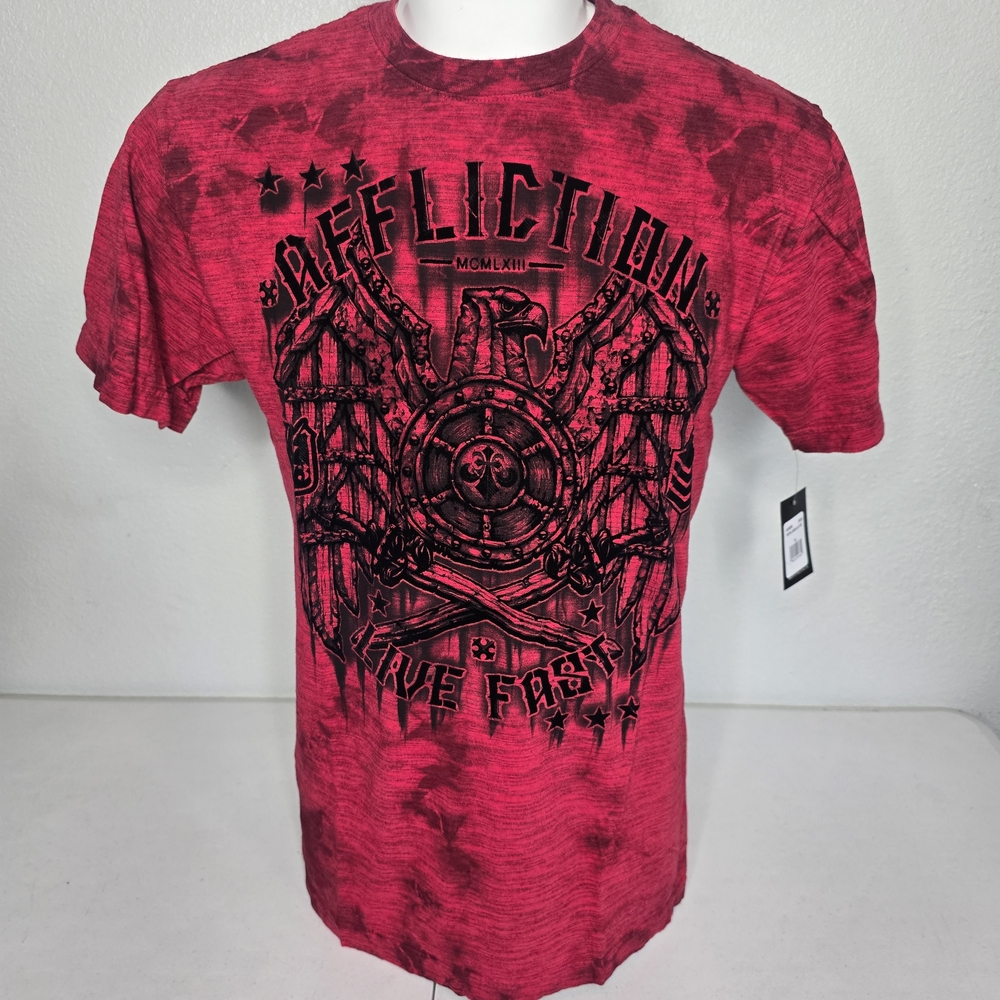 Affliction Red Graphic Men's Shirt